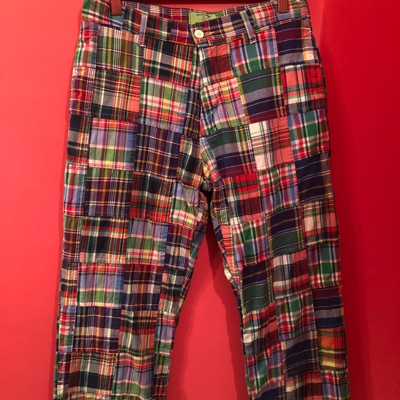 boys madras pants